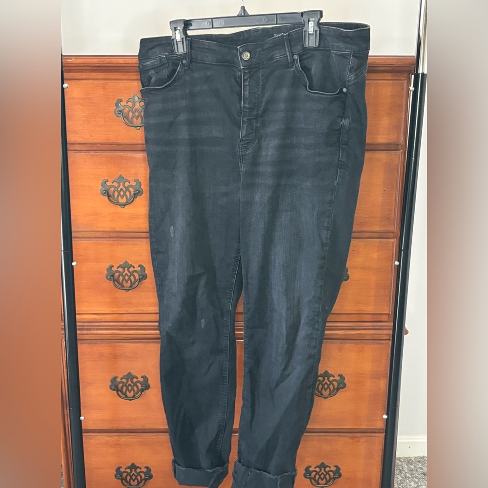Black high waisted baggy jeans
